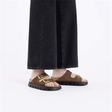 Birkenstock Arizona Chunky Suede Leather - Dark Tea